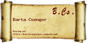 Barta Csongor névjegykártya