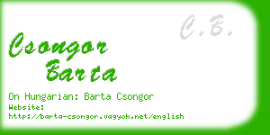 csongor barta business card